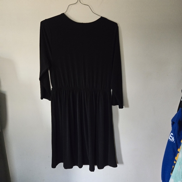 Lane Bryant faux wrap dress black 14/16 - Picture 3 of 8